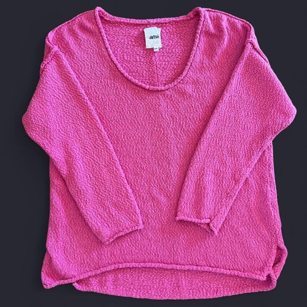 Aerie Barbie Pink Sweater, Feminine, Coquette, Sz M Oversizefit